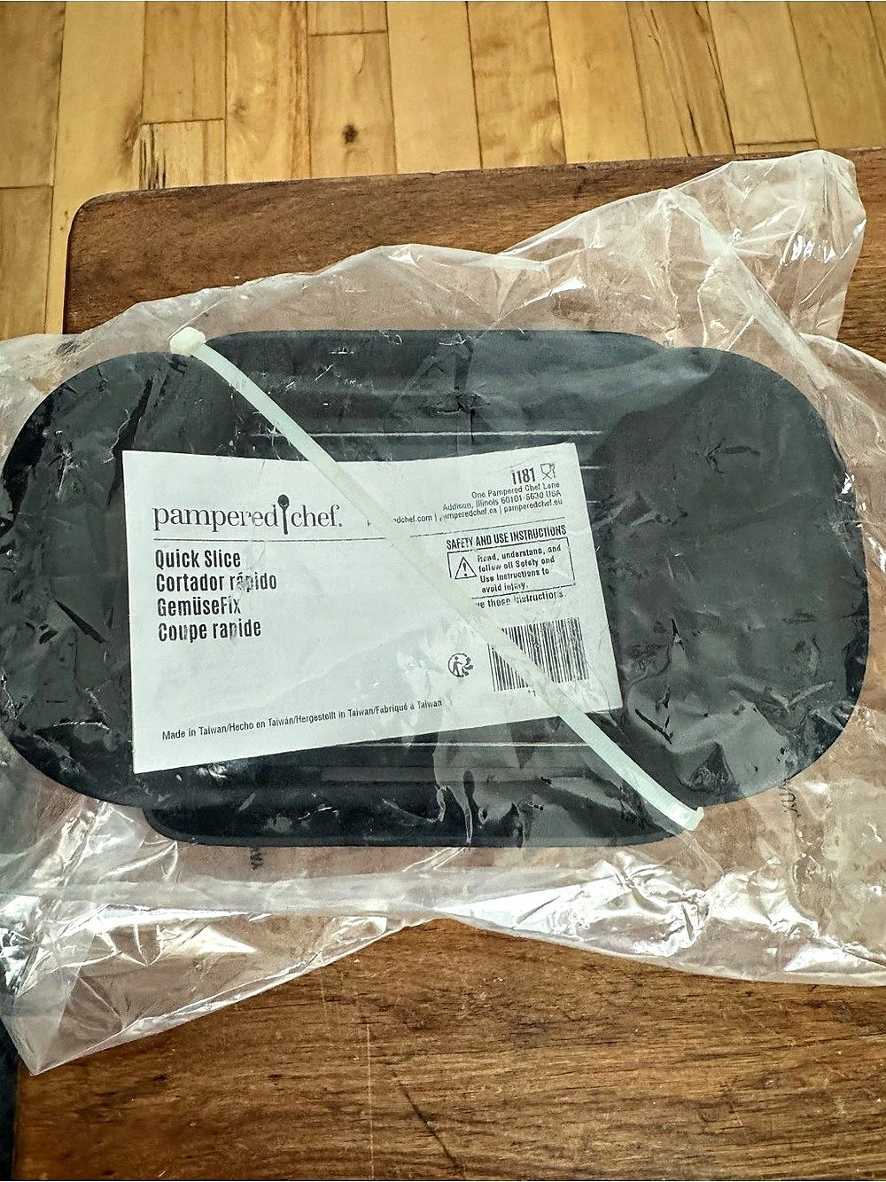 Pampered Chef Quick Slice Vegetable Slicer Black